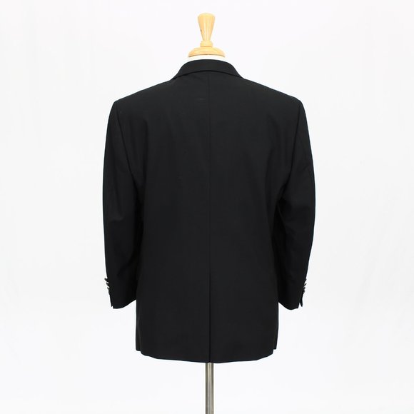 Jos. A. Bank 42S Black Two Button Wool Sport Coat Blazer Jacket V366 - Picture 7 of 11